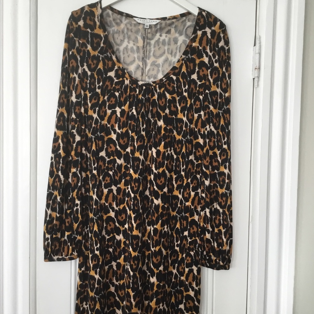 Trina Turk L/S Silk Dress